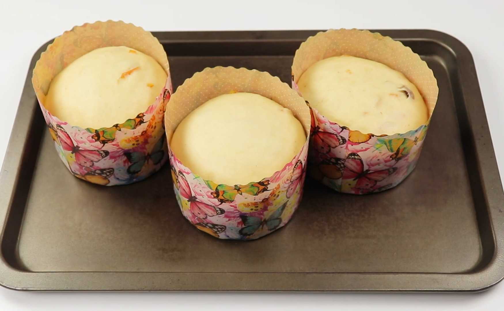 Кулич в духовке на опаре с цукатами и изюмом-Шаг 13