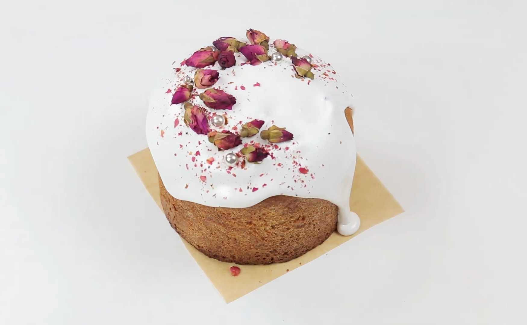 Кулич в духовке на опаре с цукатами и изюмом-Шаг 15