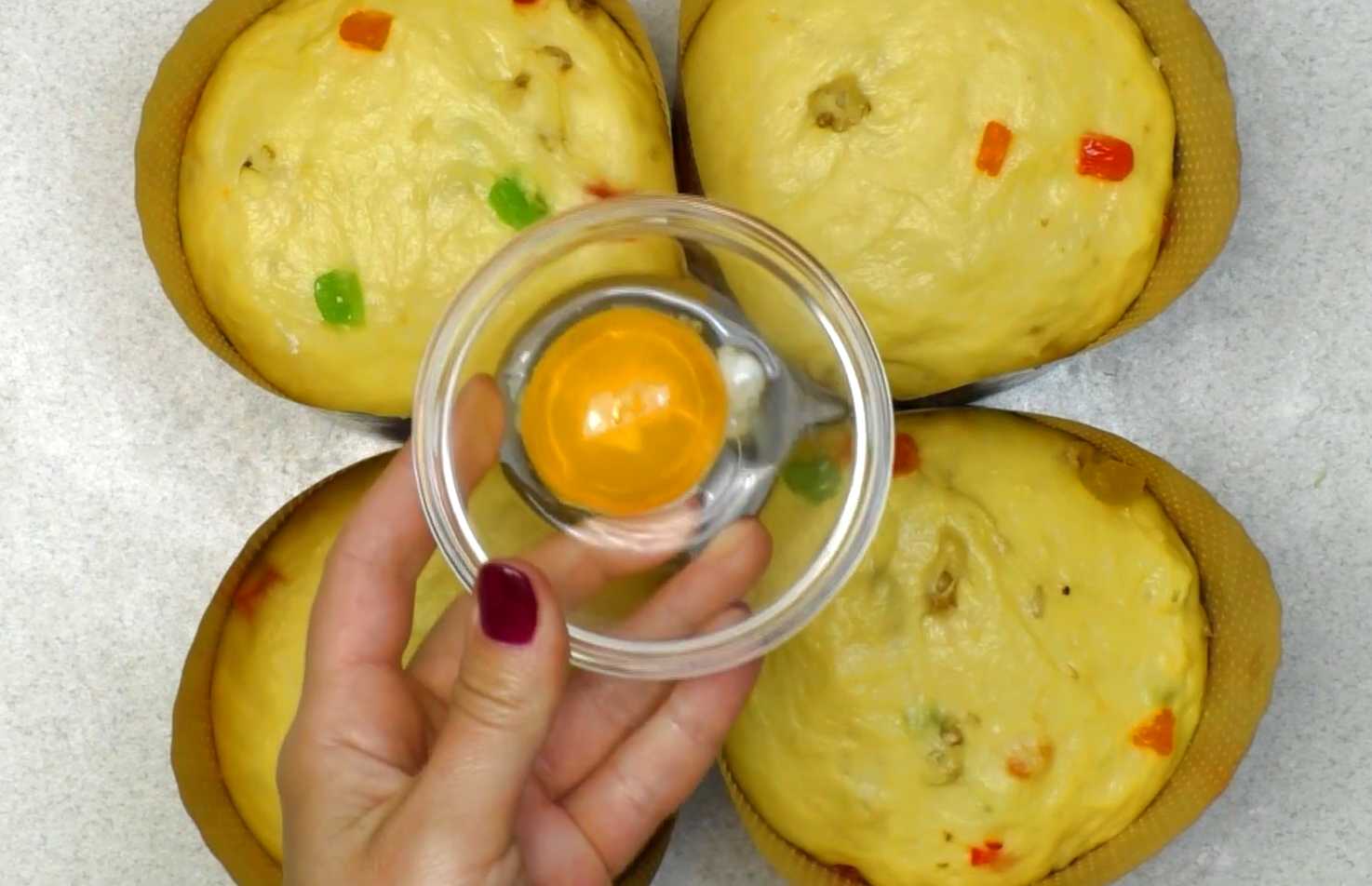 Кулич с цукатами и грецкими орехами-Шаг 12