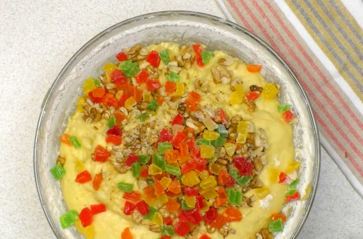 Кулич с цукатами и грецкими орехами-Шаг 9