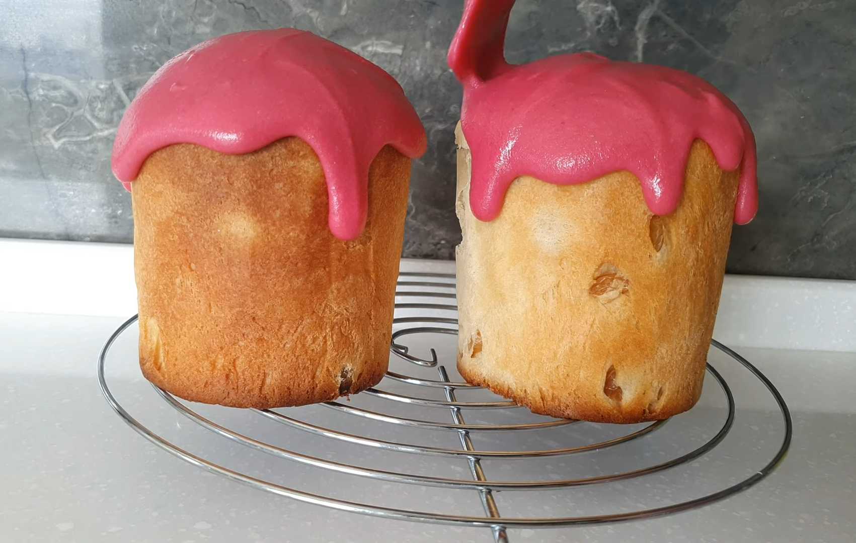 Клюквенная глазурь для пасхального кулича-Шаг 7