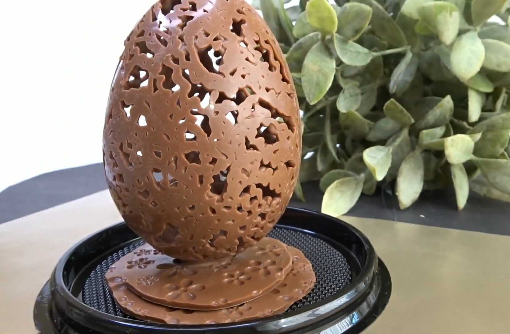 Ажурные шоколадные яйца на пасху-Шаг 12
