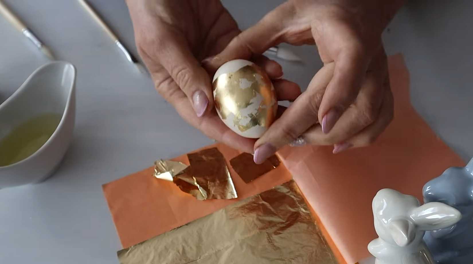 Золотой декор пасхальных яиц-Шаг 8