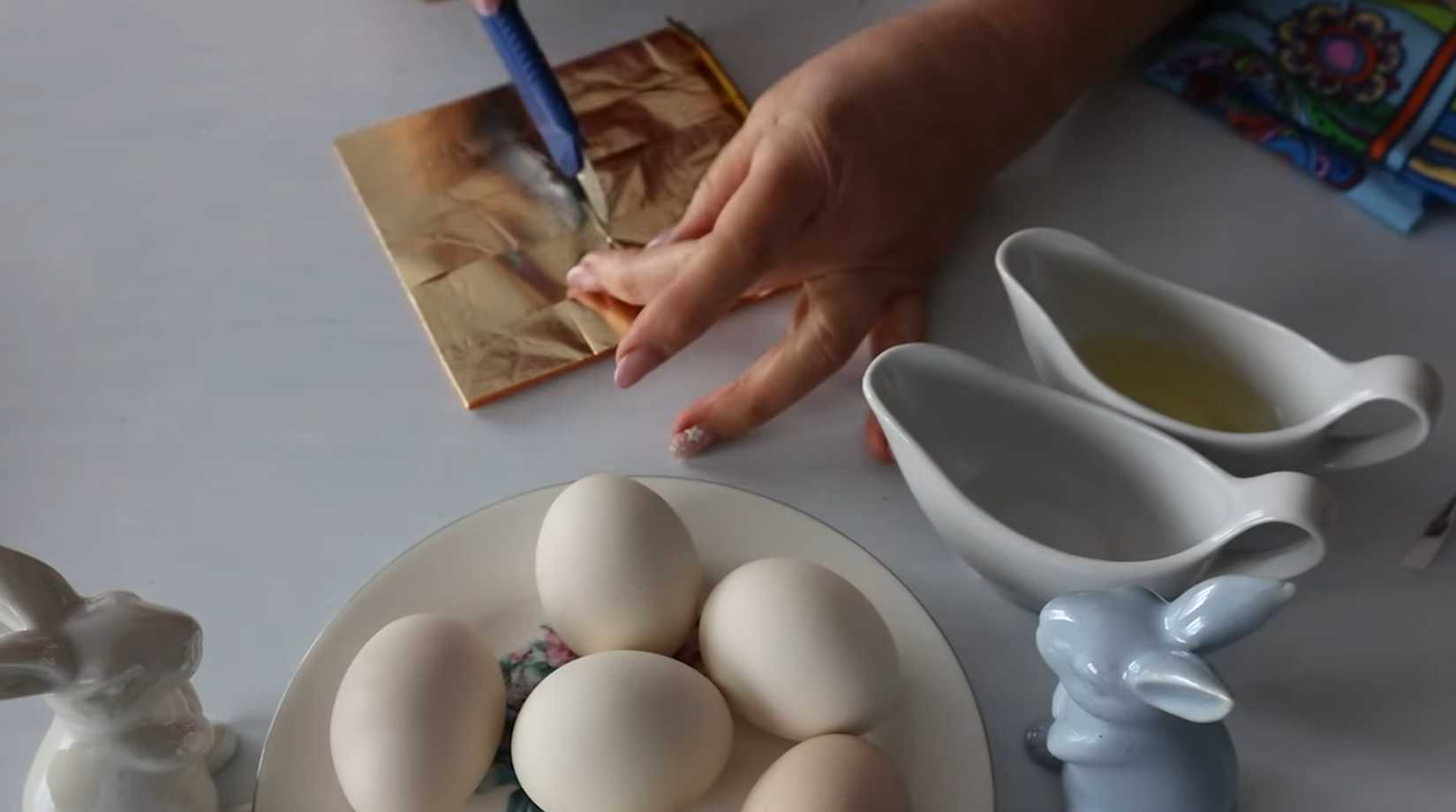 Золотой декор пасхальных яиц-Шаг 3