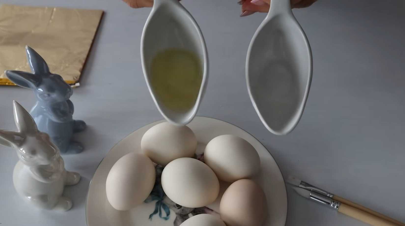 Золотой декор пасхальных яиц-Шаг 2