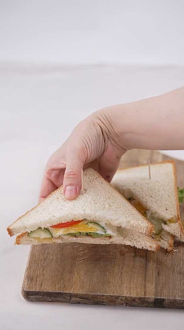 Детский сэндвич с курицей, яйцом и моцареллой-Шаг 8