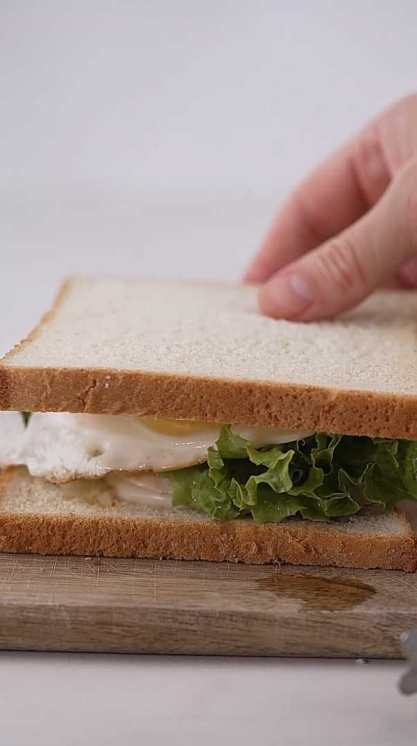 Детский сэндвич с курицей, яйцом и моцареллой-Шаг 7