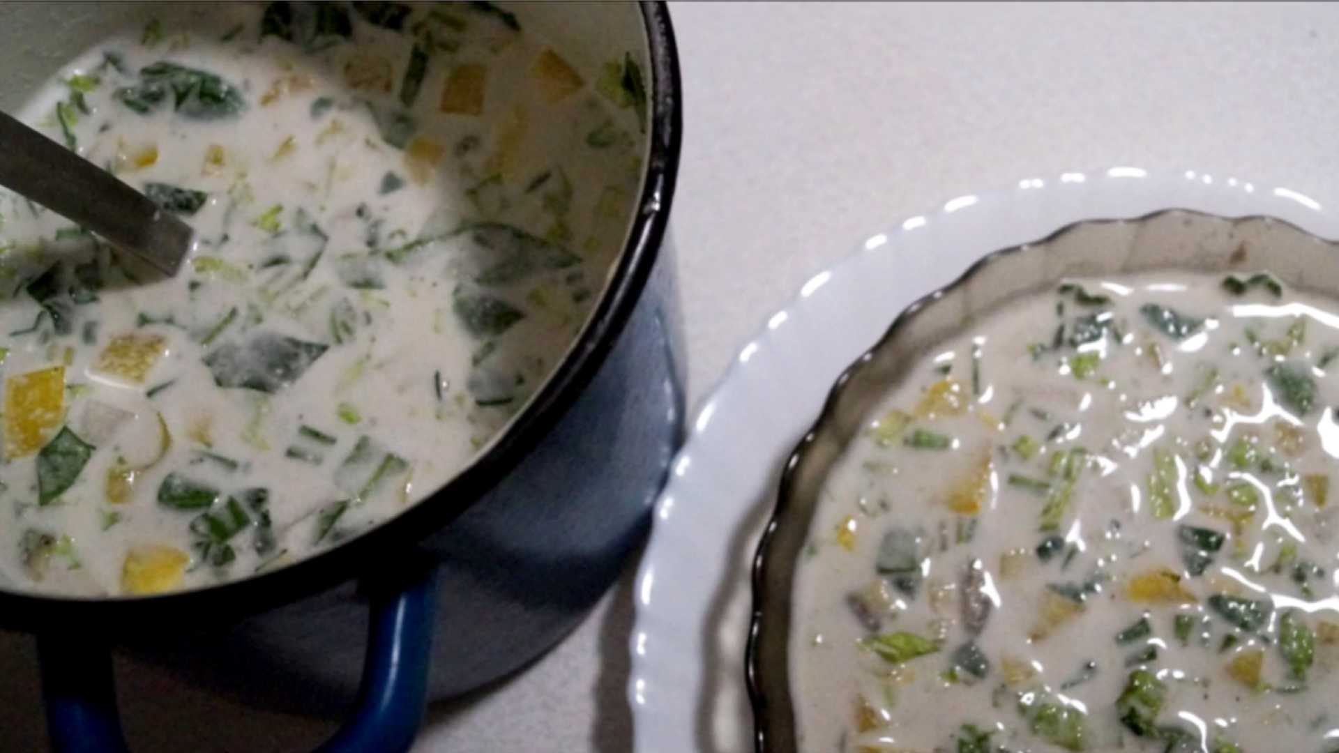 Сыроедческая окрошка на молоке из семечек-Шаг 5