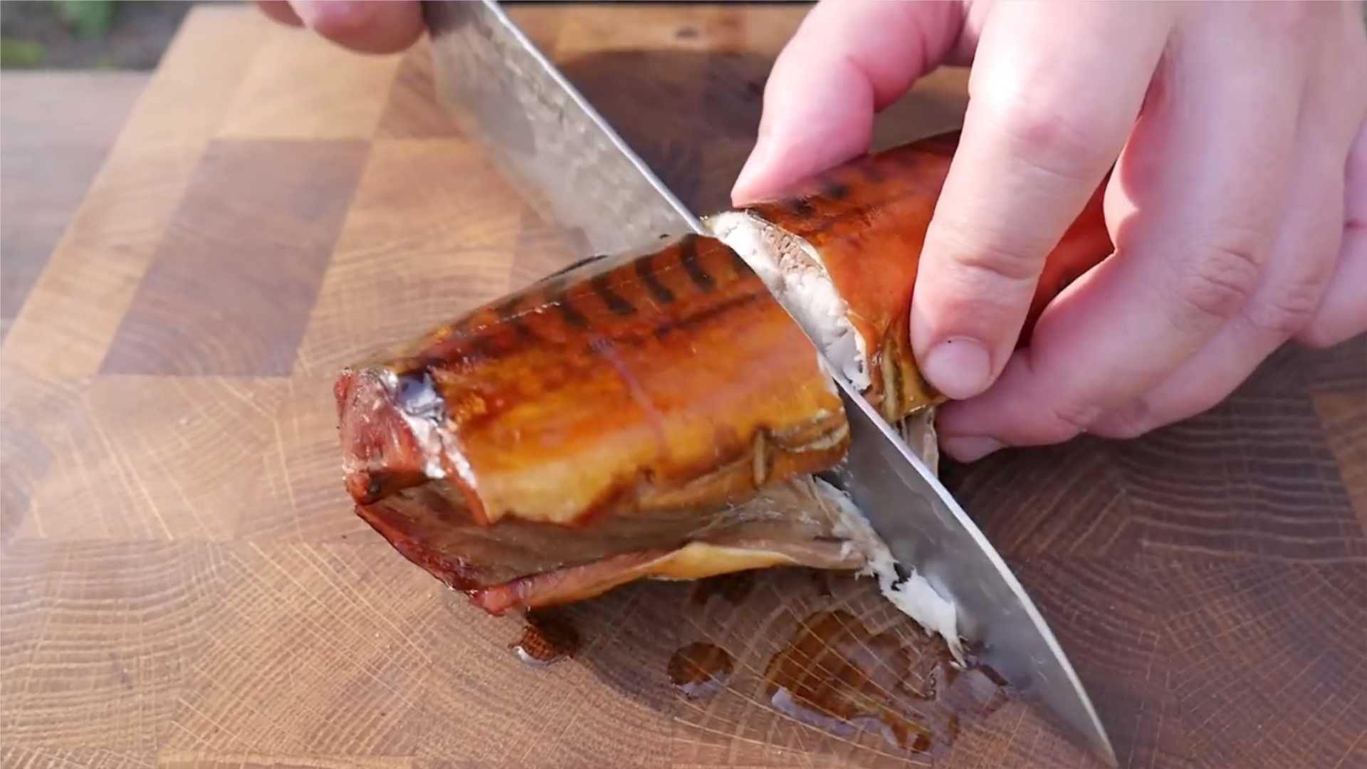 Скумбрия горячего копчения в коптильне-Шаг 11