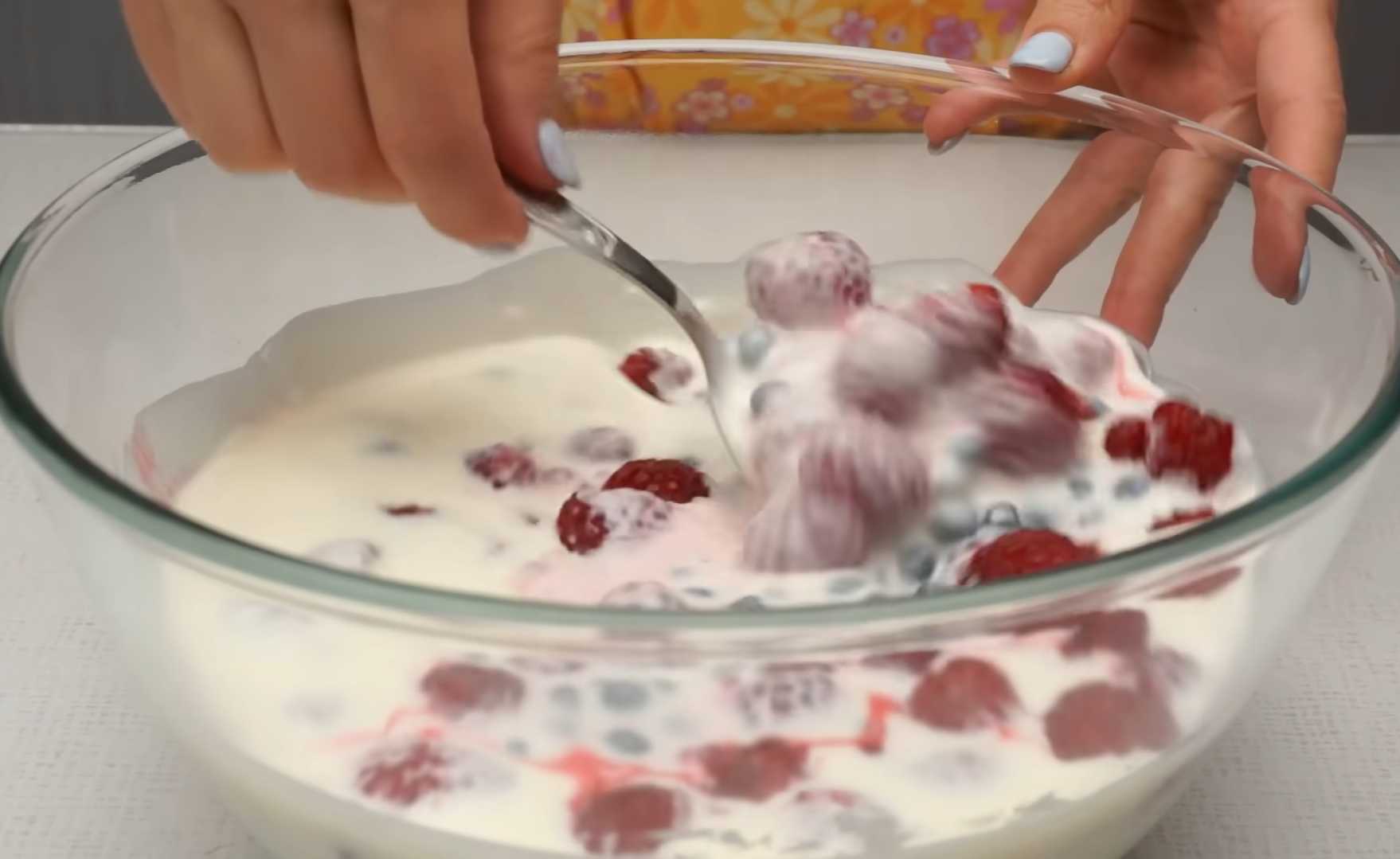 Ягодный торт без выпечки-Шаг 6