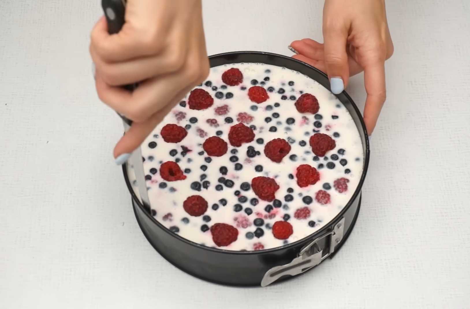 Ягодный торт без выпечки-Шаг 10