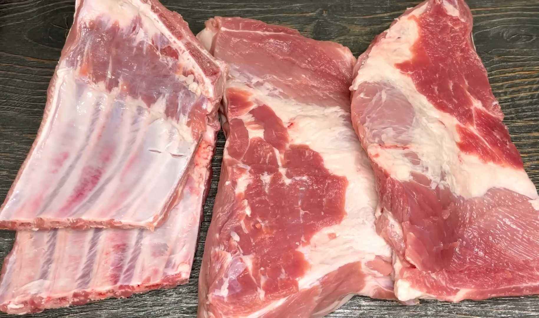 Грудинка и сало горячего копчения в кастрюле-Шаг 1