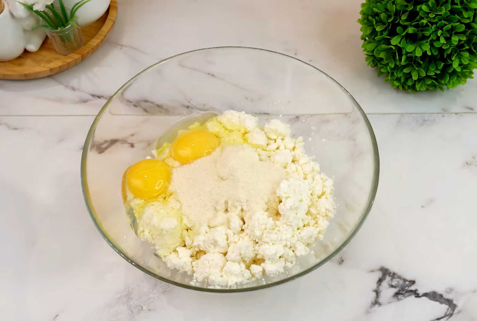 Сладкая творожная запеканка как в детском саду-Шаг 1