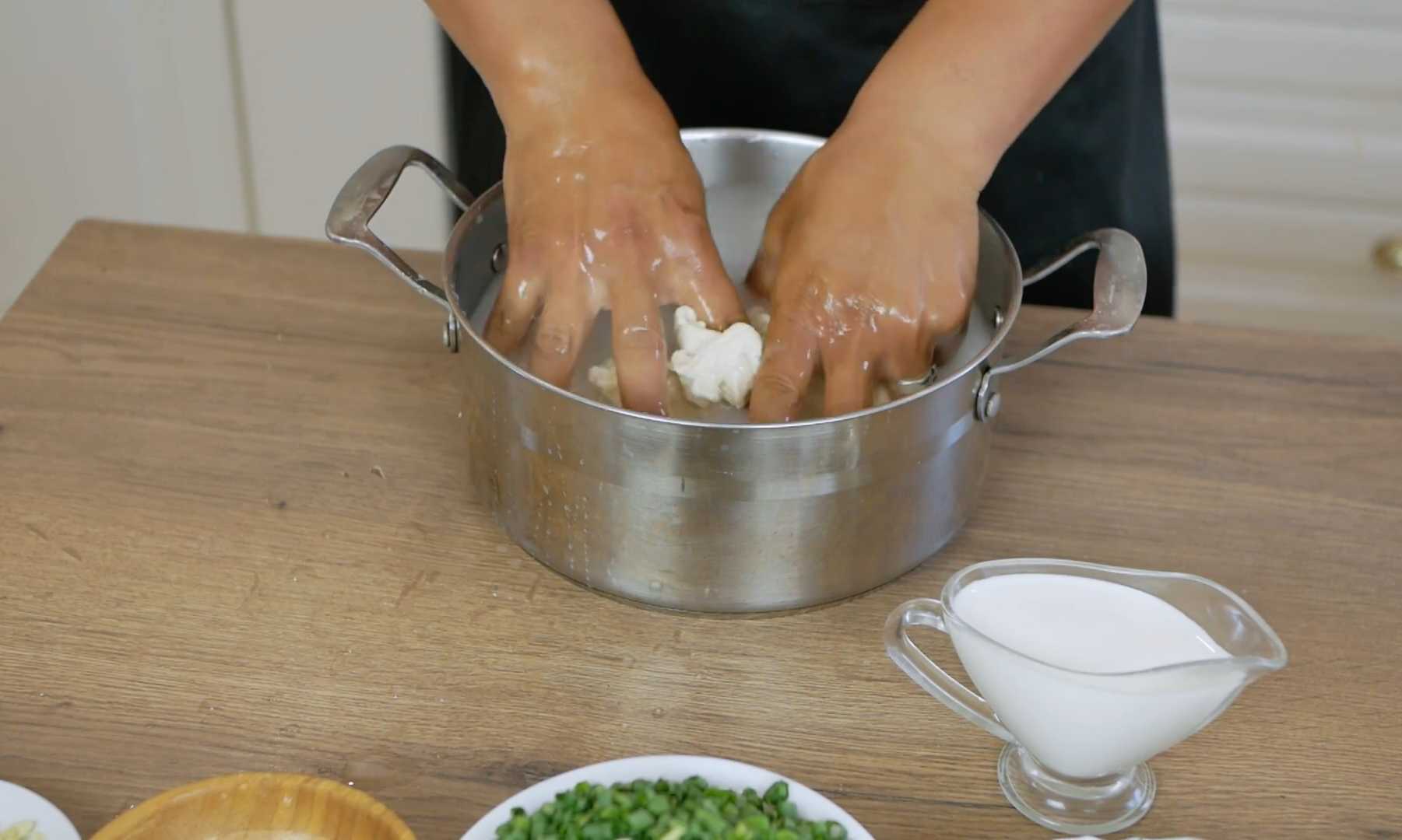 Традиционная бурятская кровяная колбаса и колбаса из желудка-Шаг 1