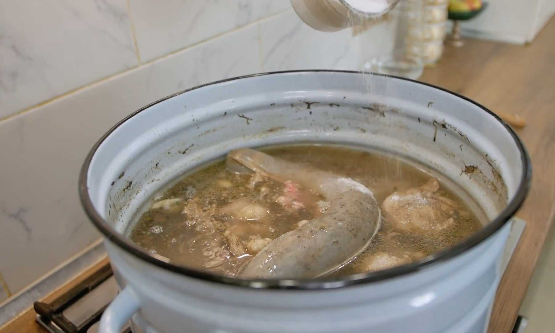 Традиционная бурятская кровяная колбаса и колбаса из желудка-Шаг 6