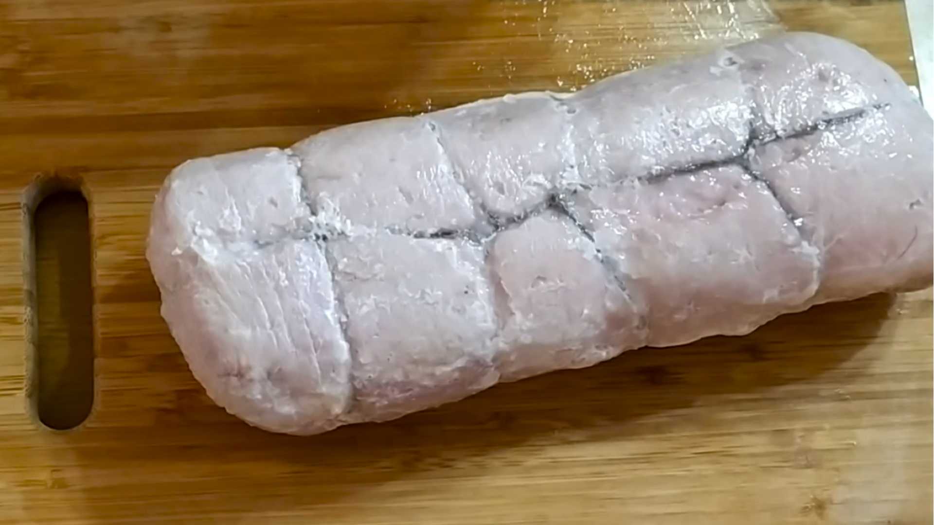 Домашний варёно-копчёный карбонад-Шаг 6