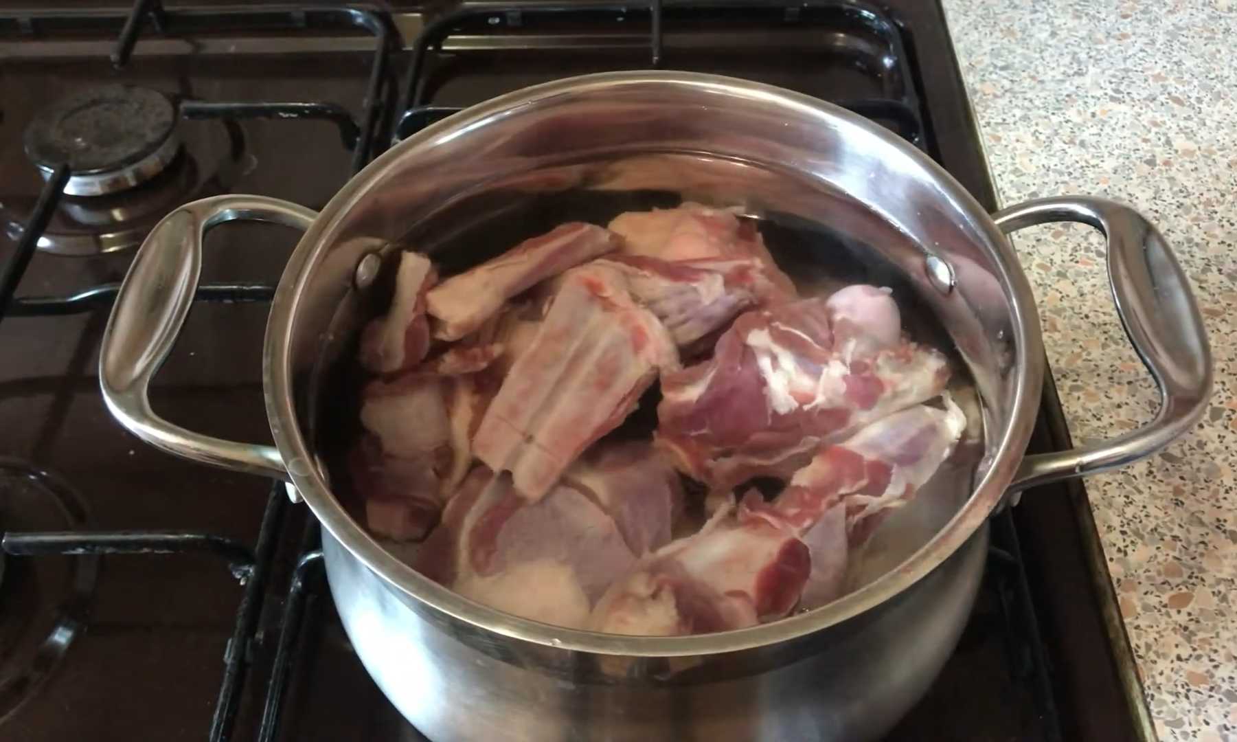Традиционный калмыцкий мясной суп Махан шелтяган-Шаг 1