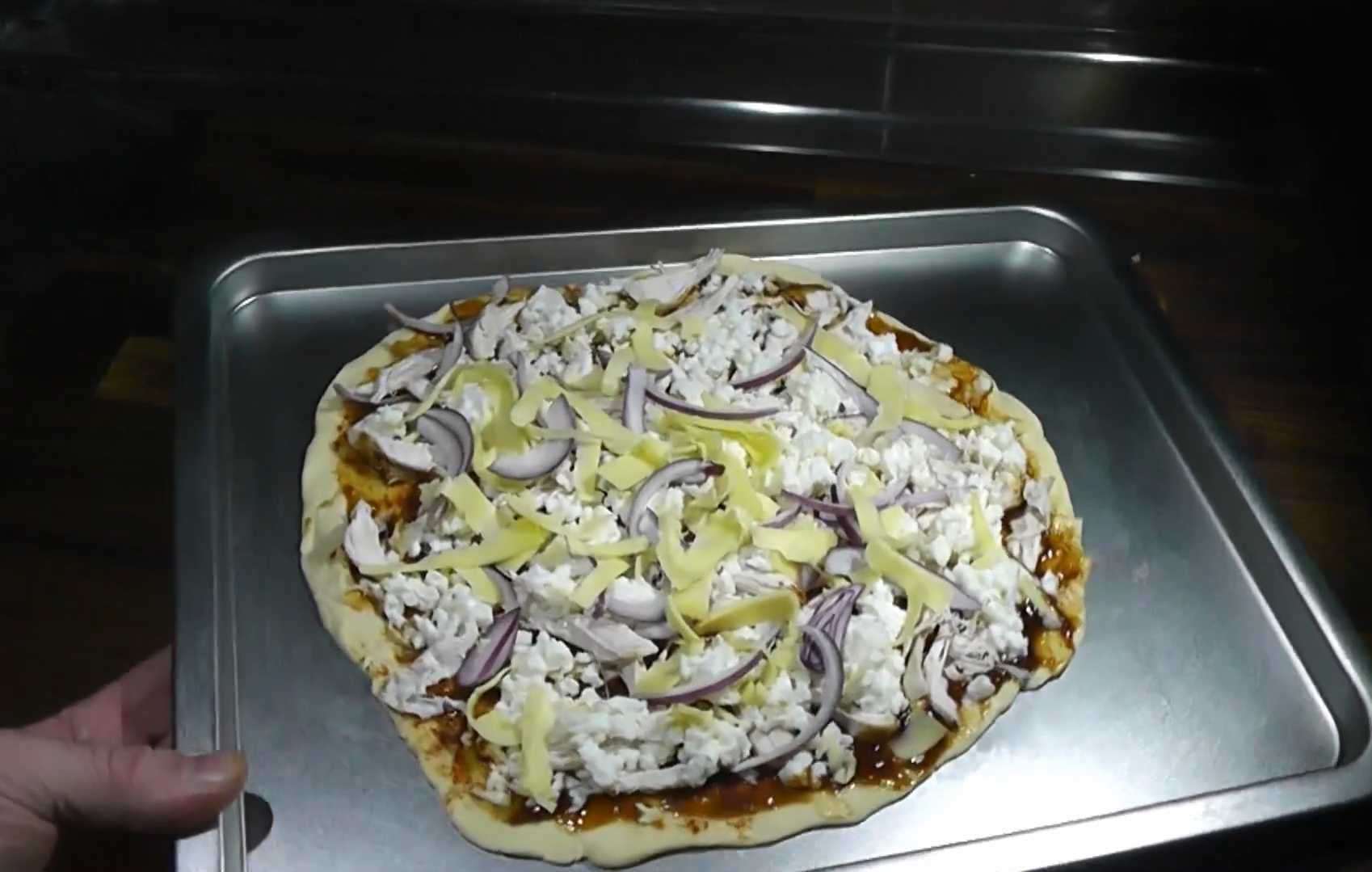 Пицца барбекю с курицей-Шаг 10