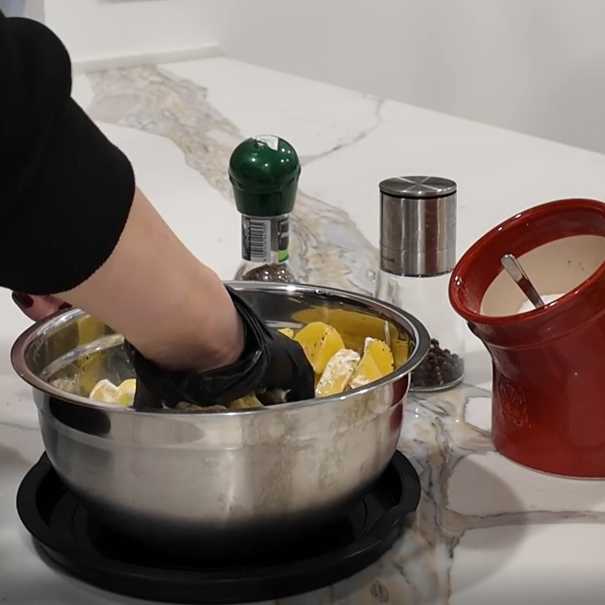 Курица гриль с картофелем по-деревенски-Шаг 10