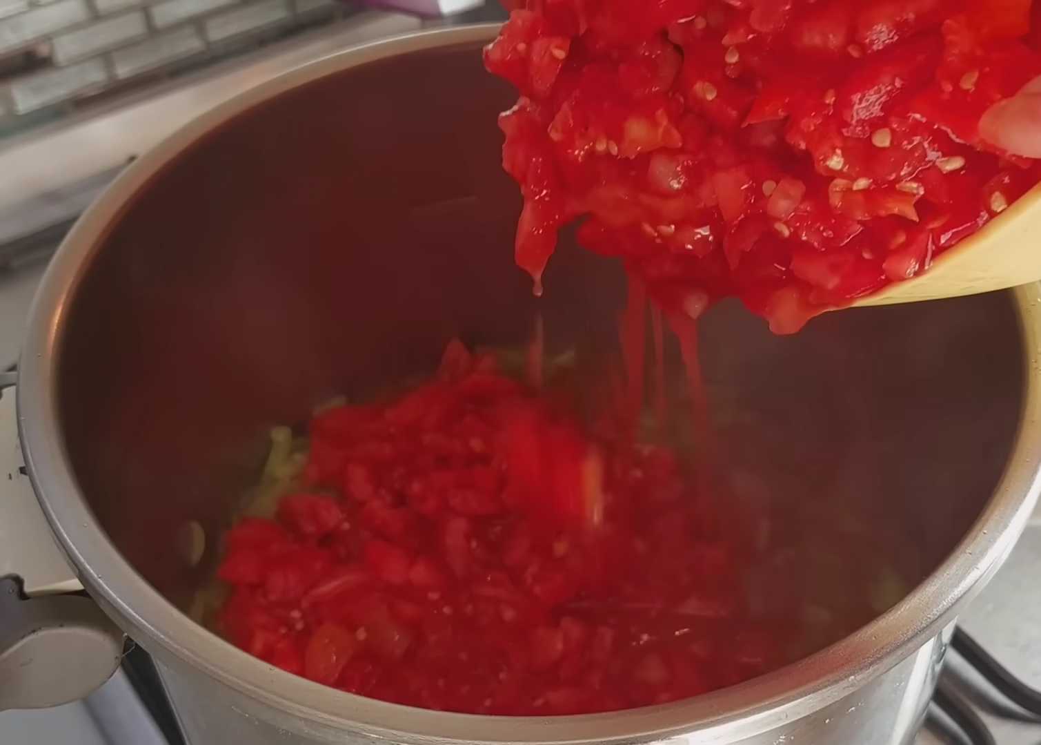 Шакшука заготовка на зиму: ароматный овощной соус-Шаг 6