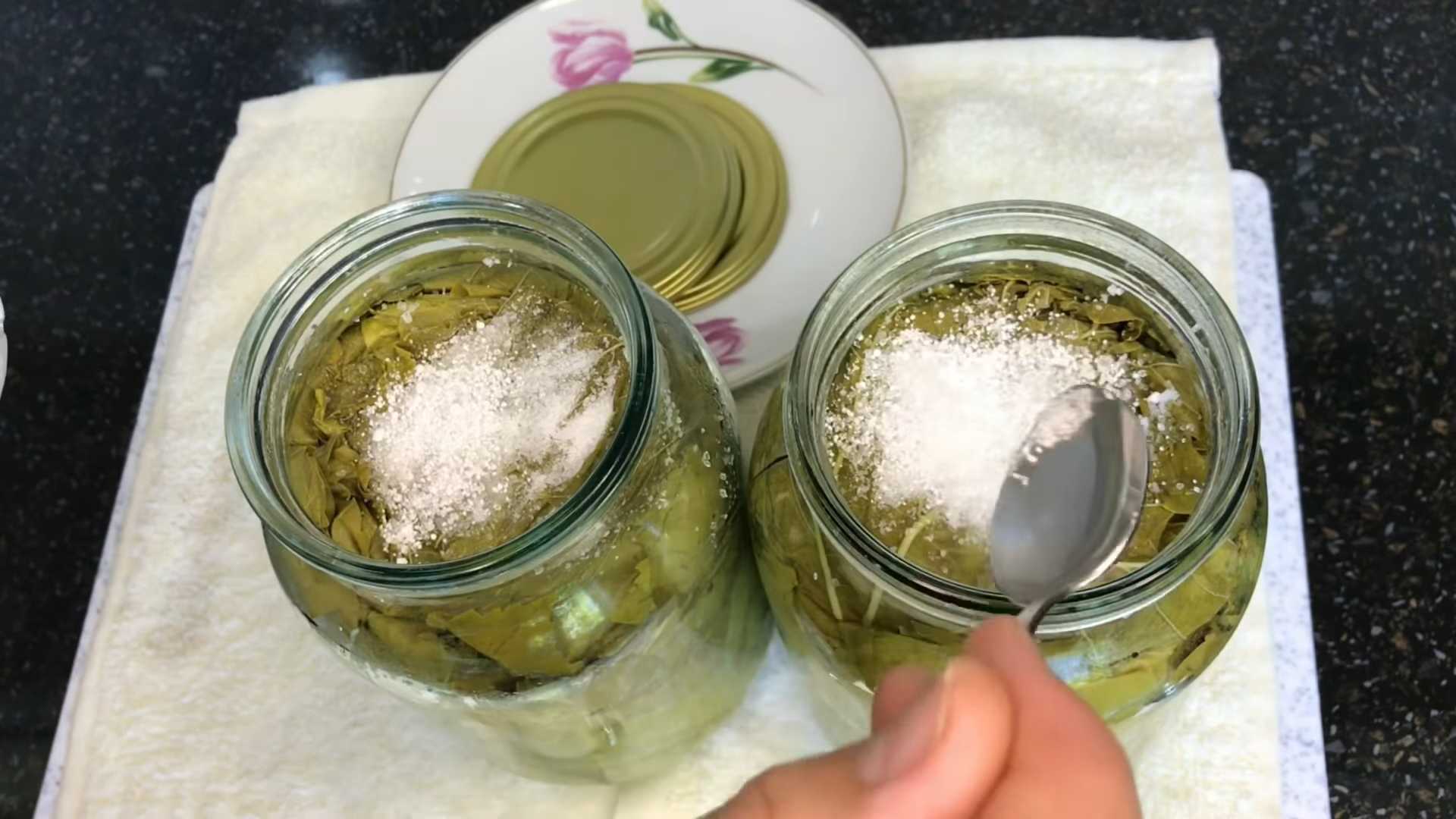 Заготовка виноградного листа на зиму-Шаг 5
