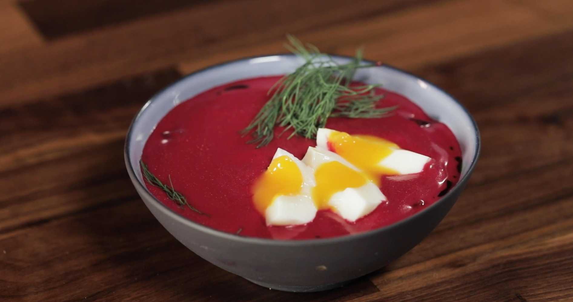 Холодный борщ с мясом-Шаг 13