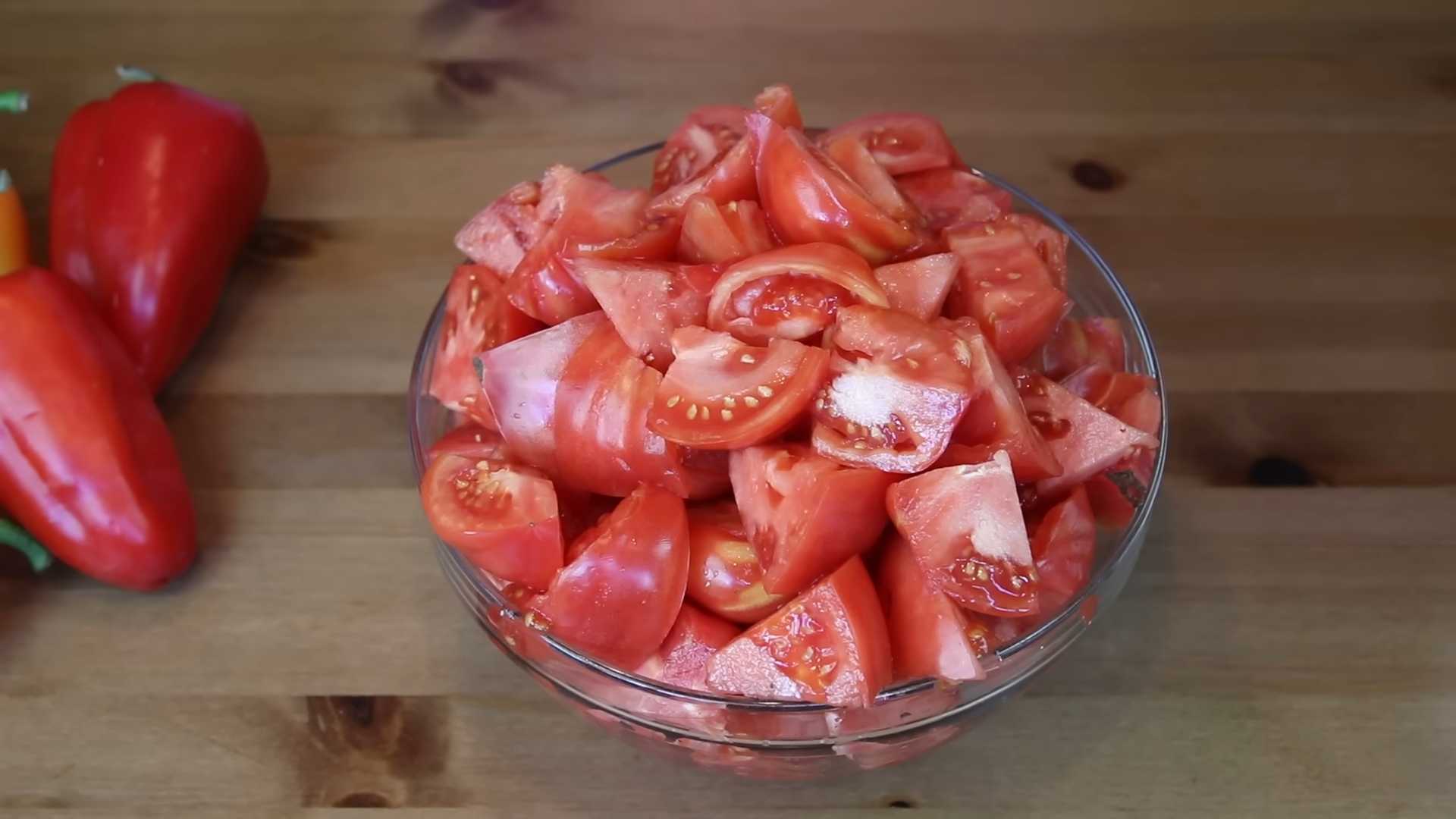 Лечо из перца и томатов на зиму-Шаг 1