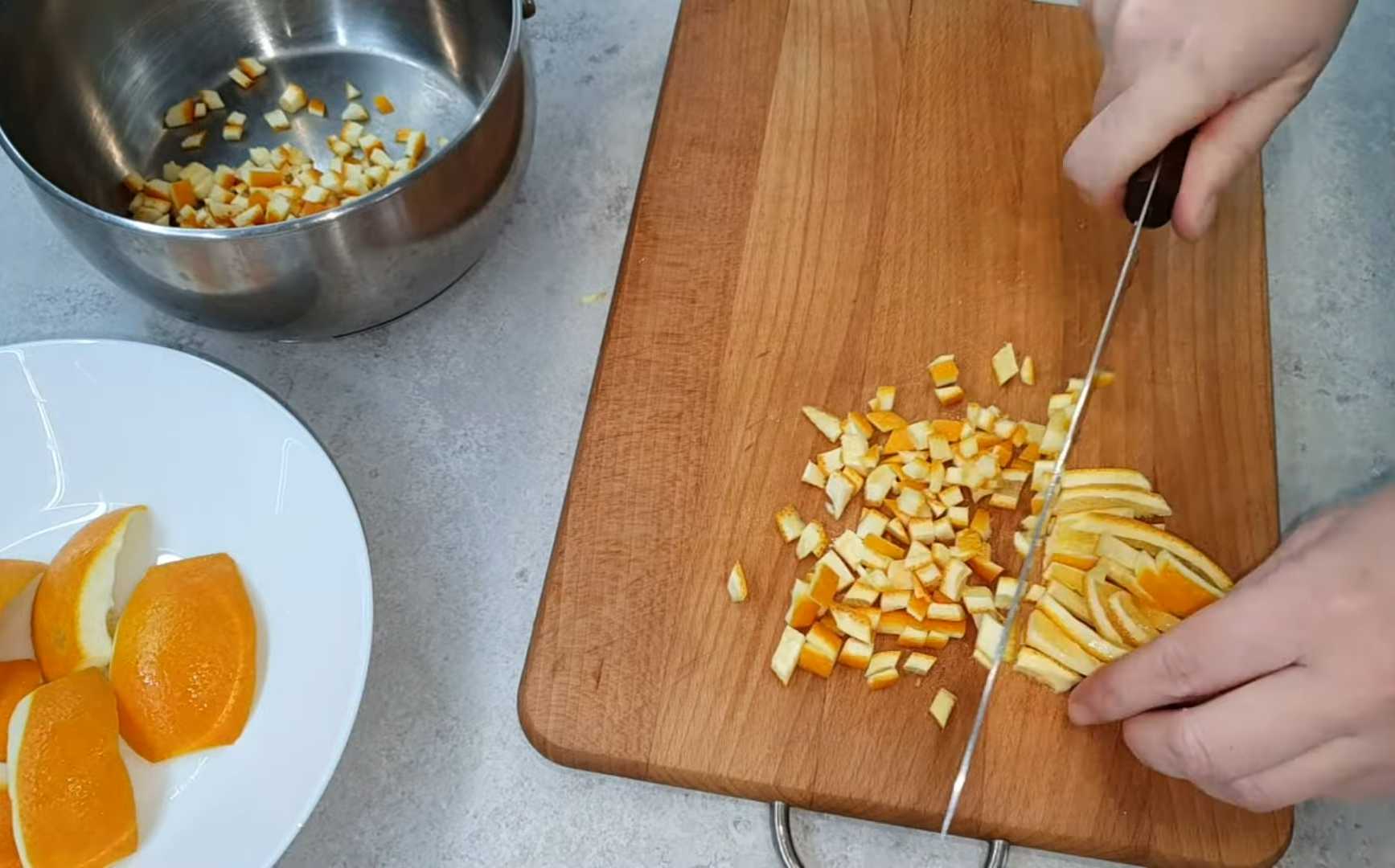 Заготовки из апельсинов-Шаг 2