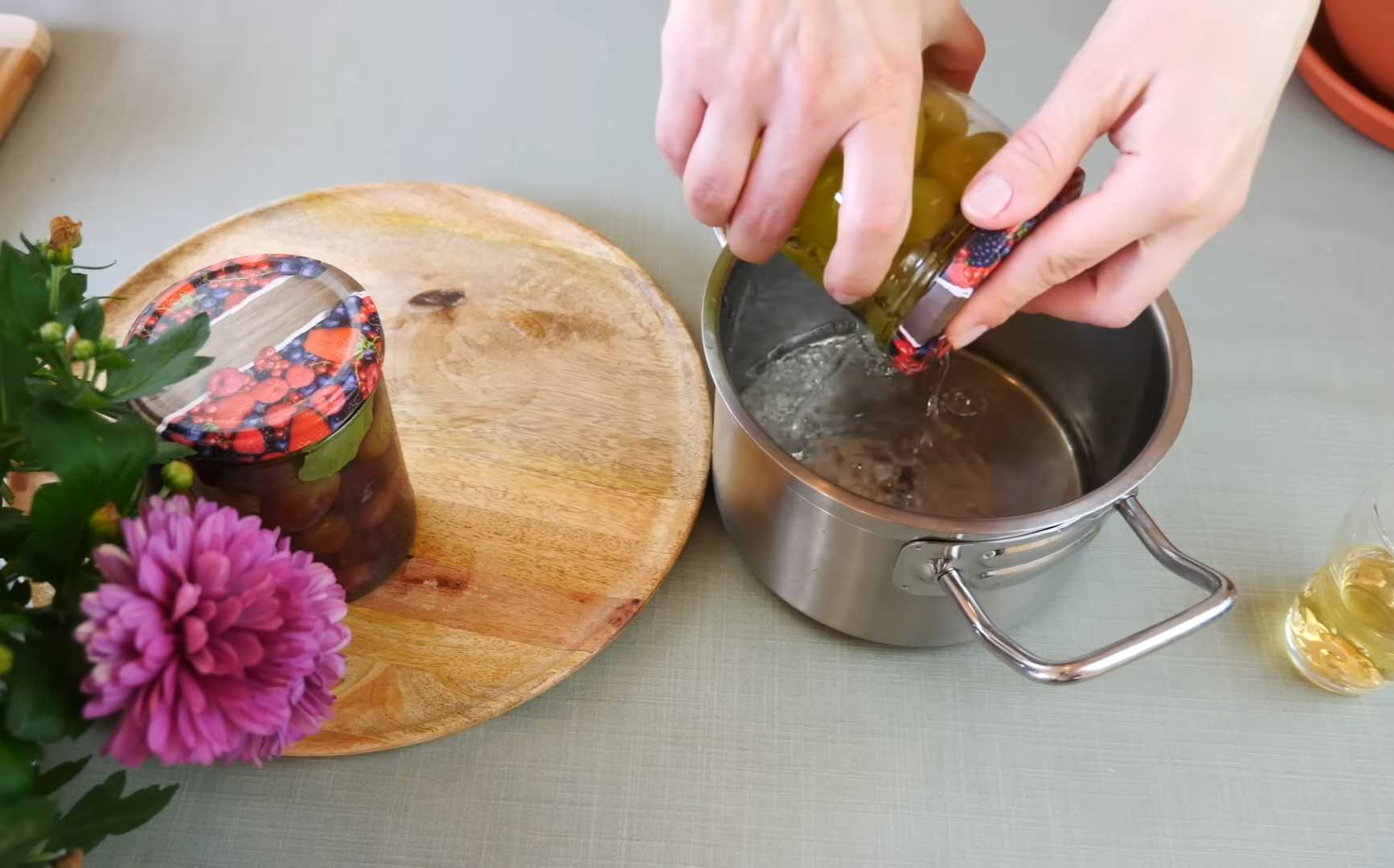 Маринованный виноград на зиму-Шаг 8