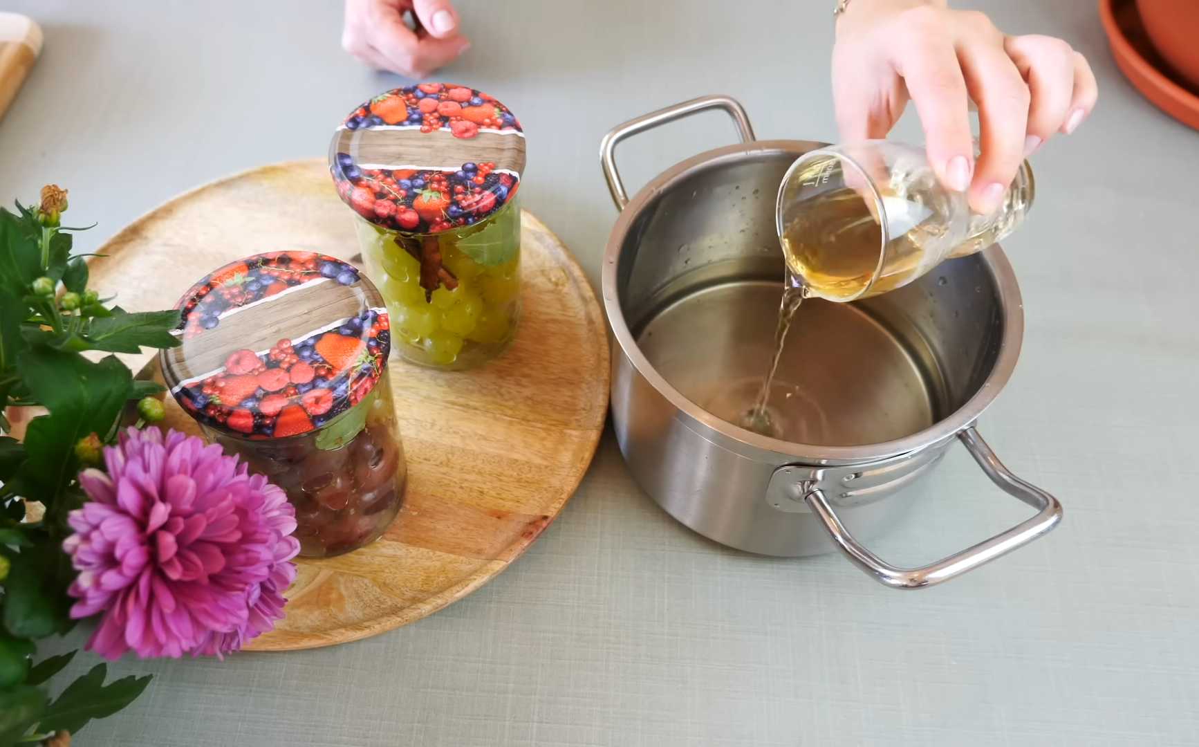 Маринованный виноград на зиму-Шаг 9