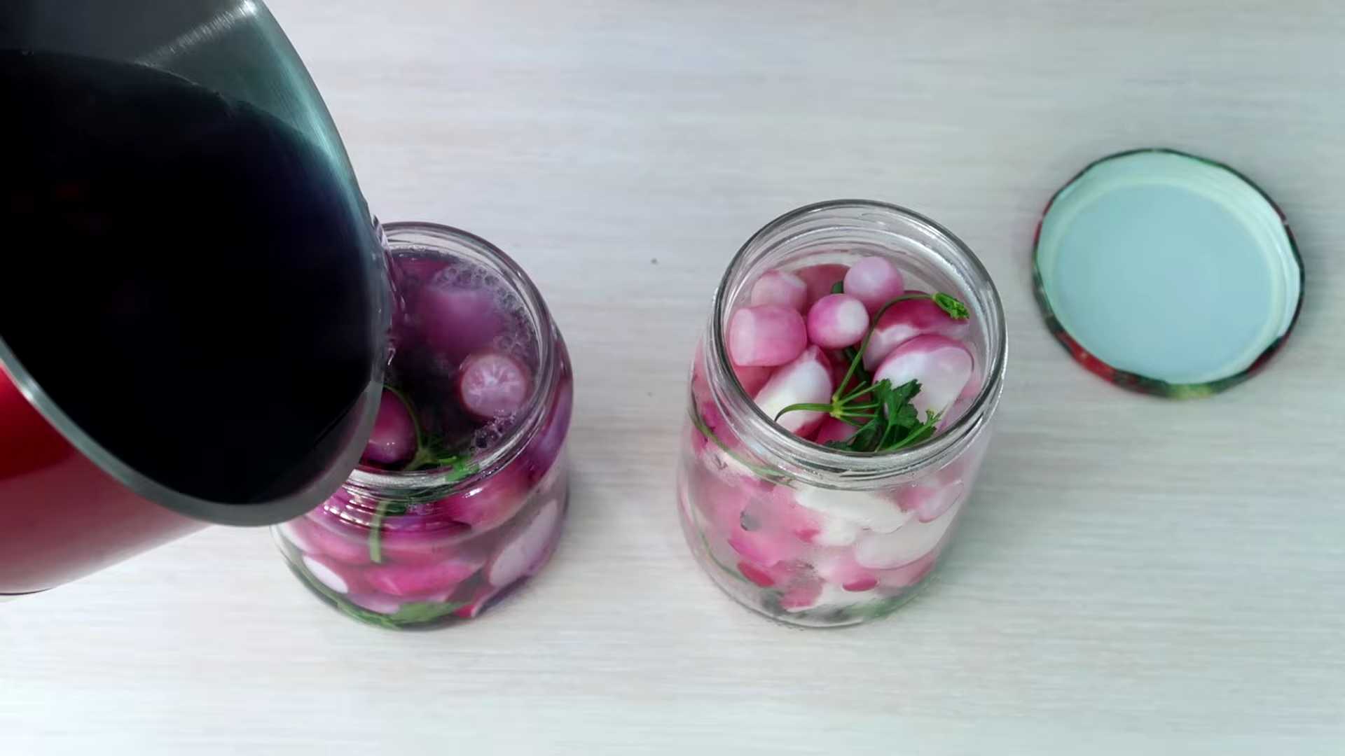 Маринованный редис на зиму-Шаг 7