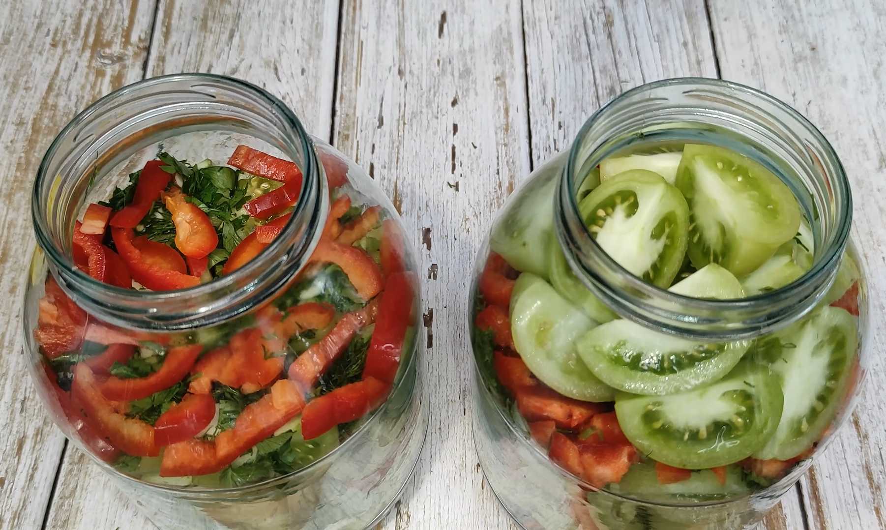 Маринованные зеленые помидоры на зиму-Шаг 8