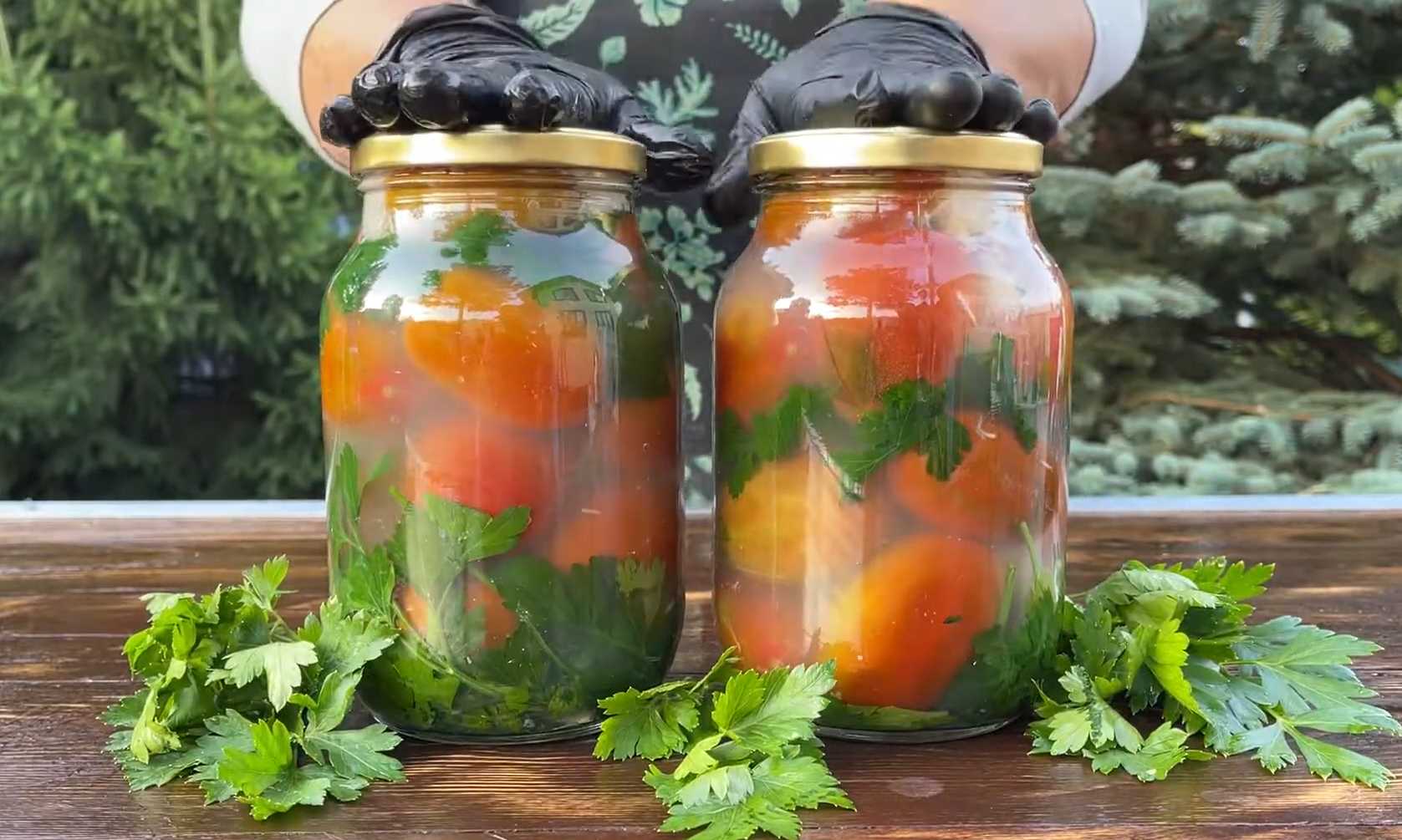 Маринованные помидоры с чесноком-Шаг 8