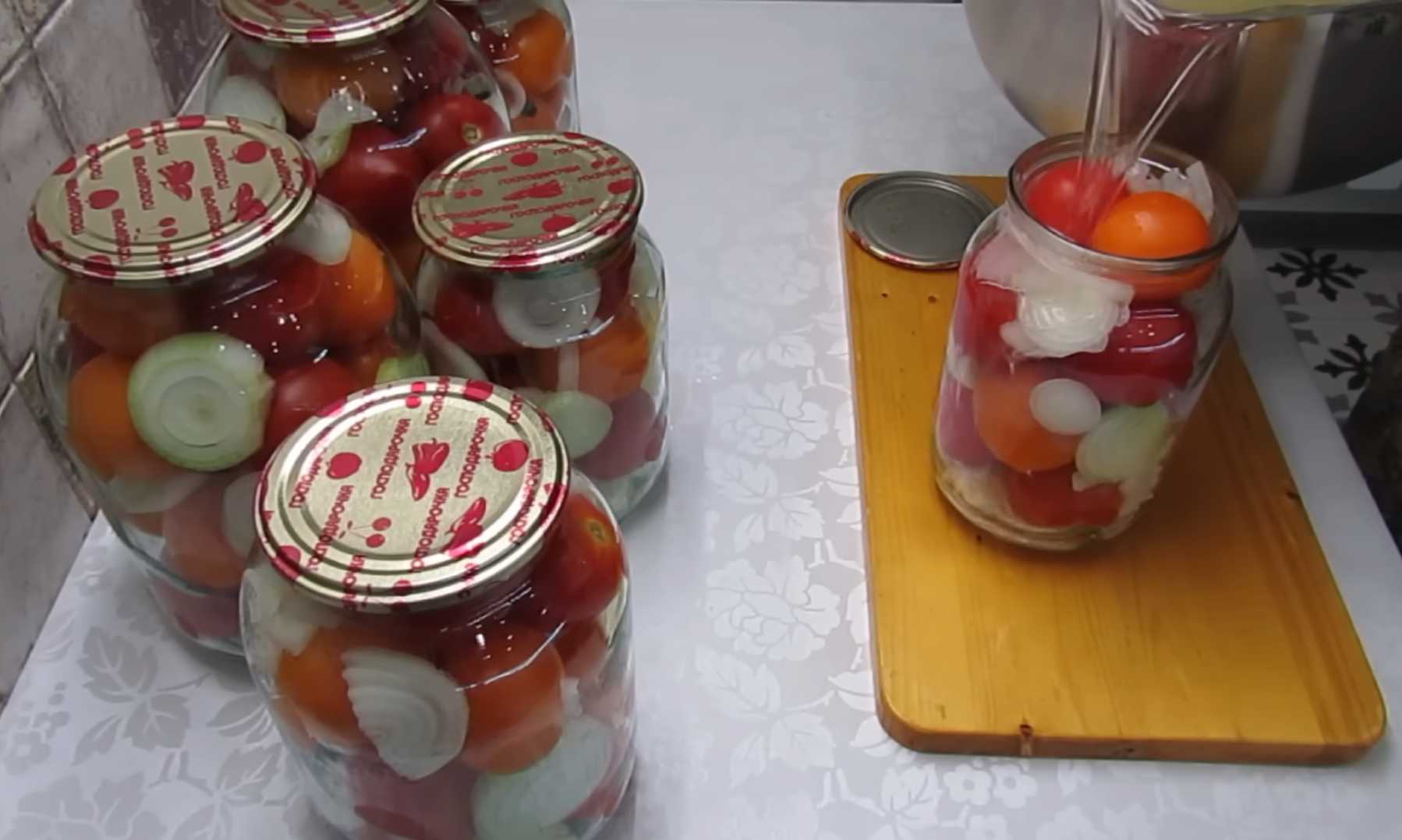 Маринованные помидоры сладкие с луком-Шаг 10