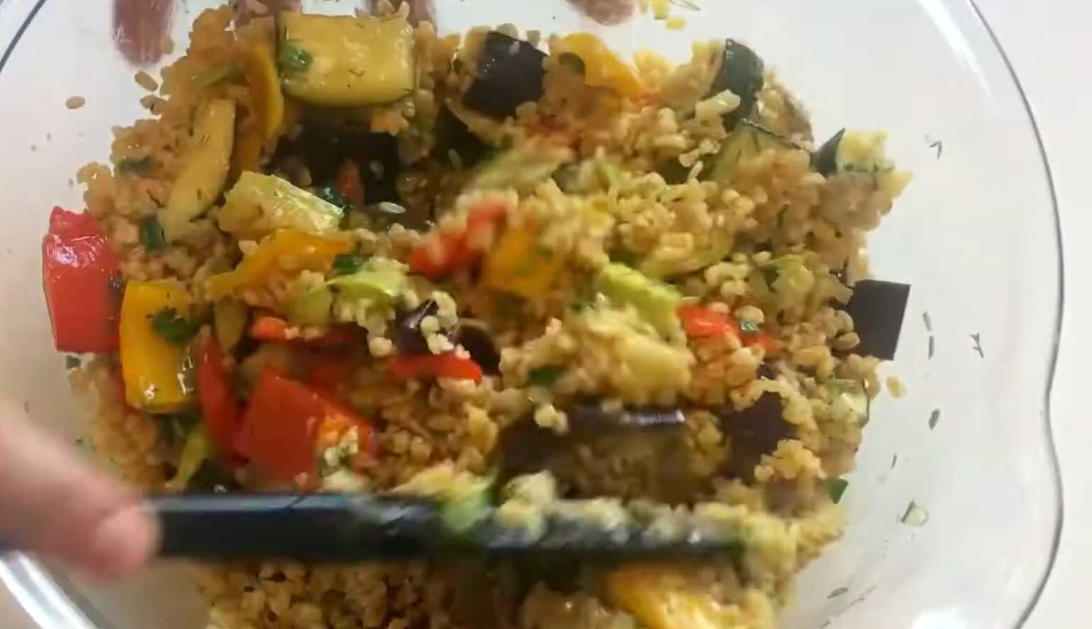 Булгур с печёными овощами-Шаг 12