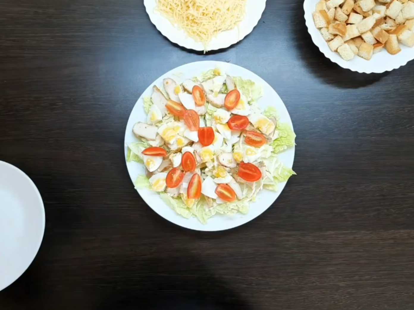 Салат Цезарь с пекинской капустой и курицей-Шаг 9