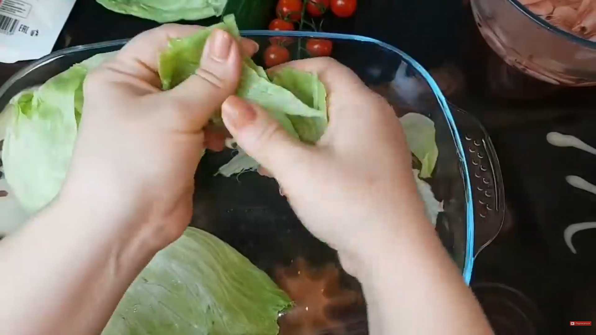 Салат Цезарь с креветками постный — Шаг 2