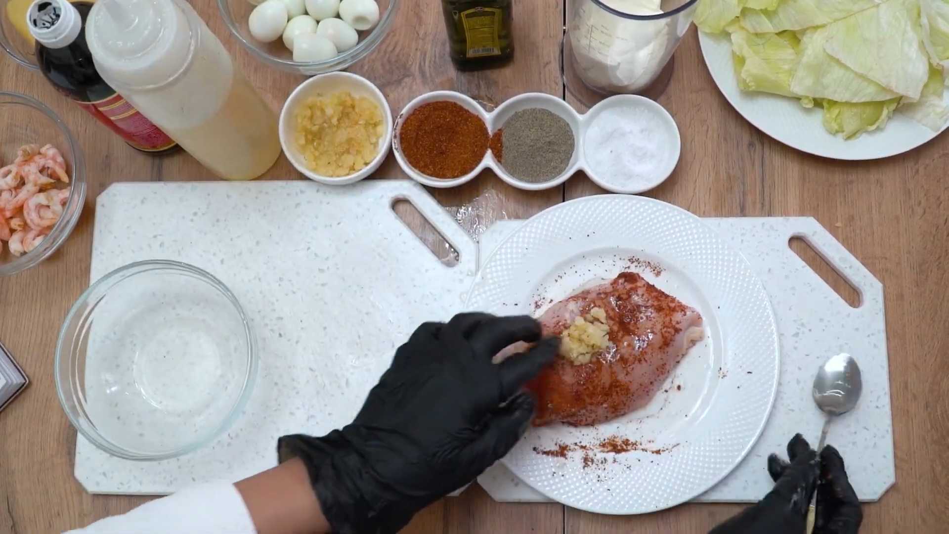 Салат Цезарь как в ресторане-Шаг 5