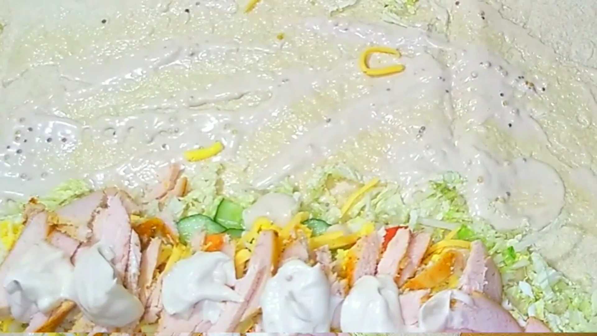 Салат Цезарь в лаваше-Шаг 5