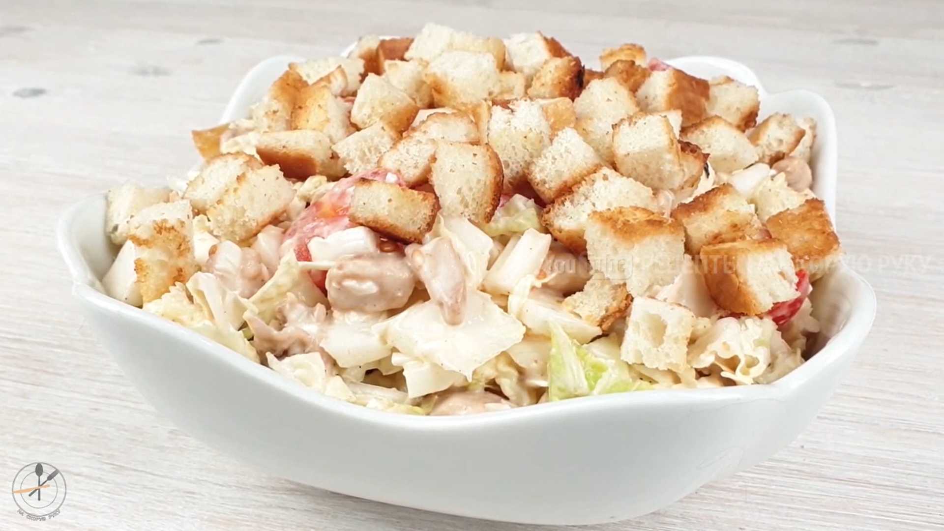 Салат Цезарь с копченым сыром — Шаг 9