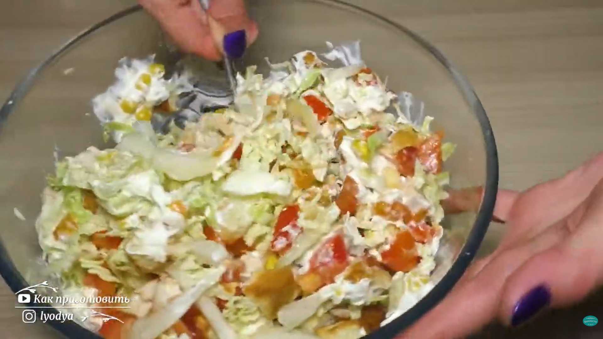 Салат Цезарь с кукурузой и курицей — Шаг 8