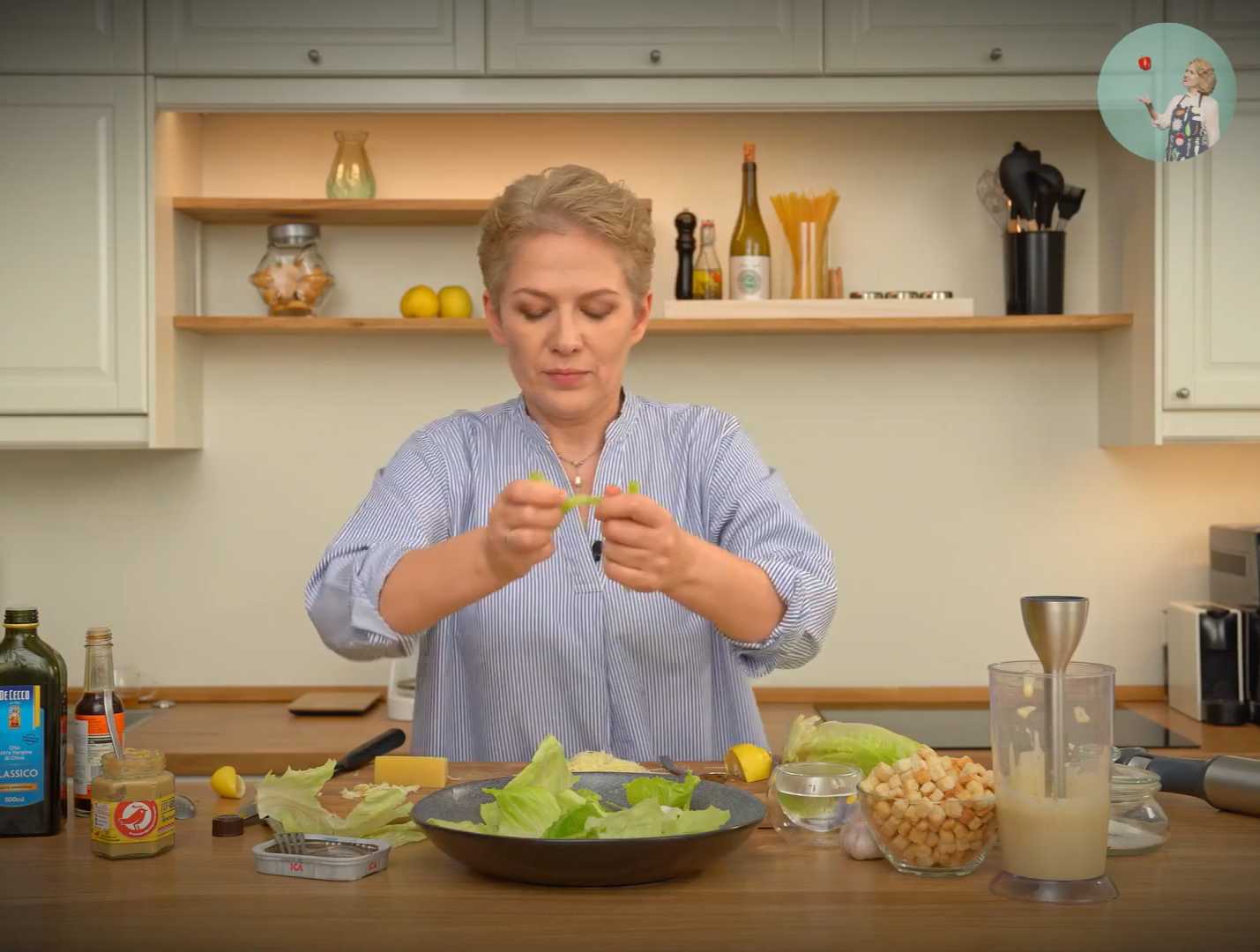 Салат Цезарь без курицы-Шаг 7