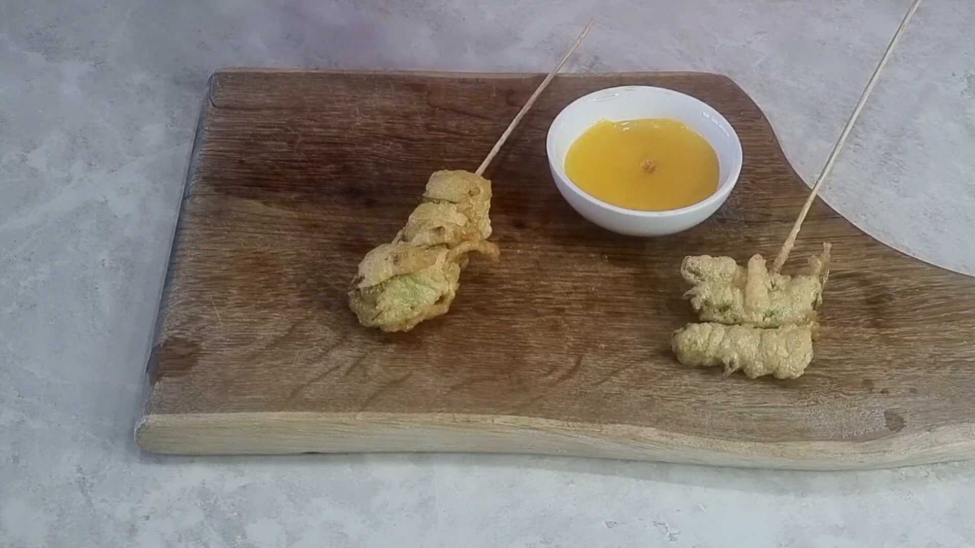 Жареные овощи в кляре-Шаг 5
