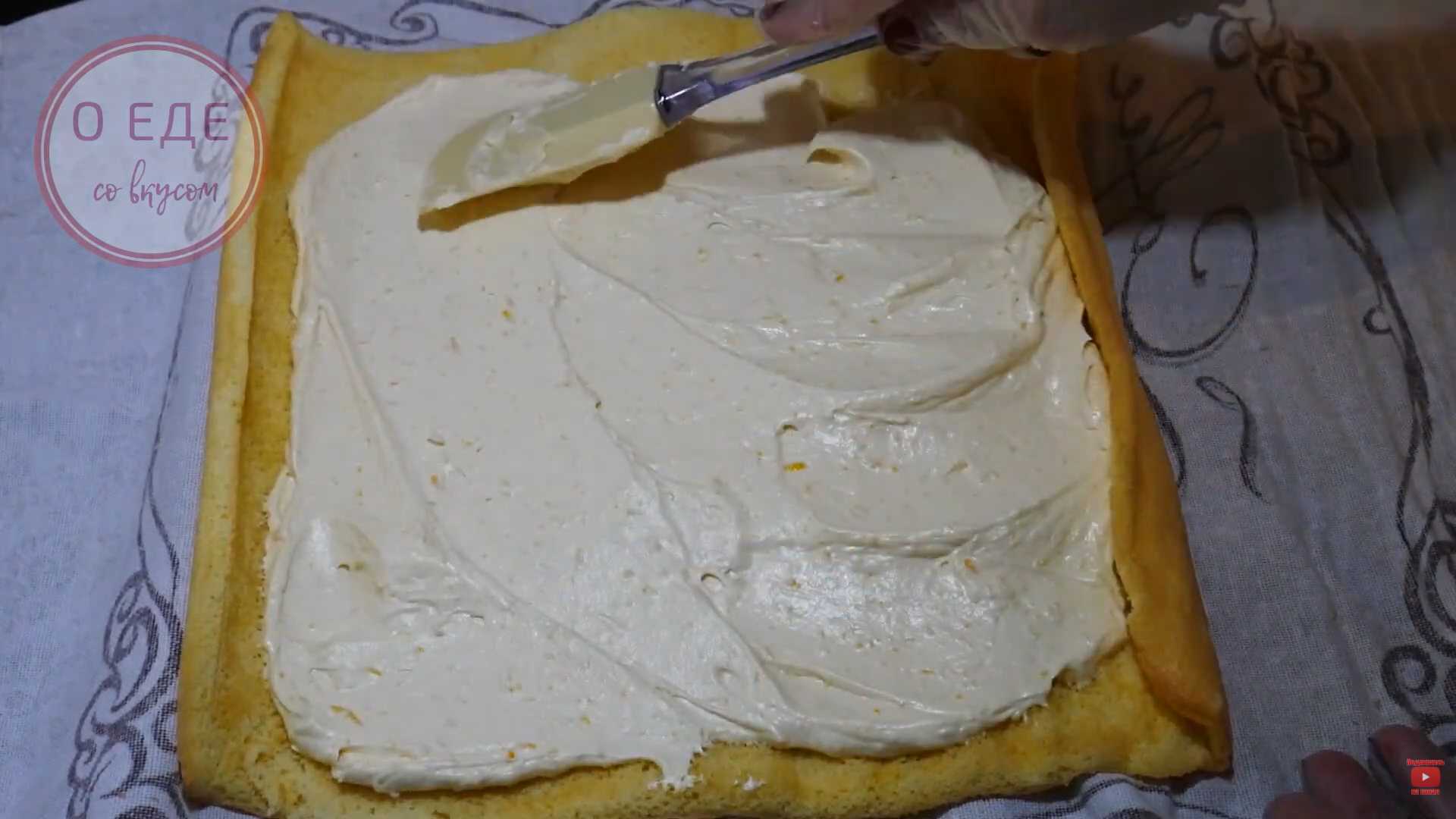 Бисквитный лимонный рулет-Шаг 9