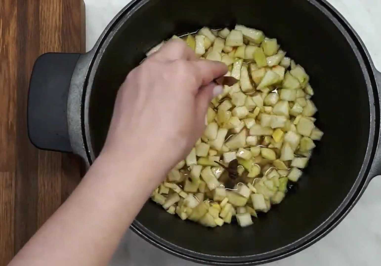 Пряный конфитюр из груш на зиму-Шаг 6