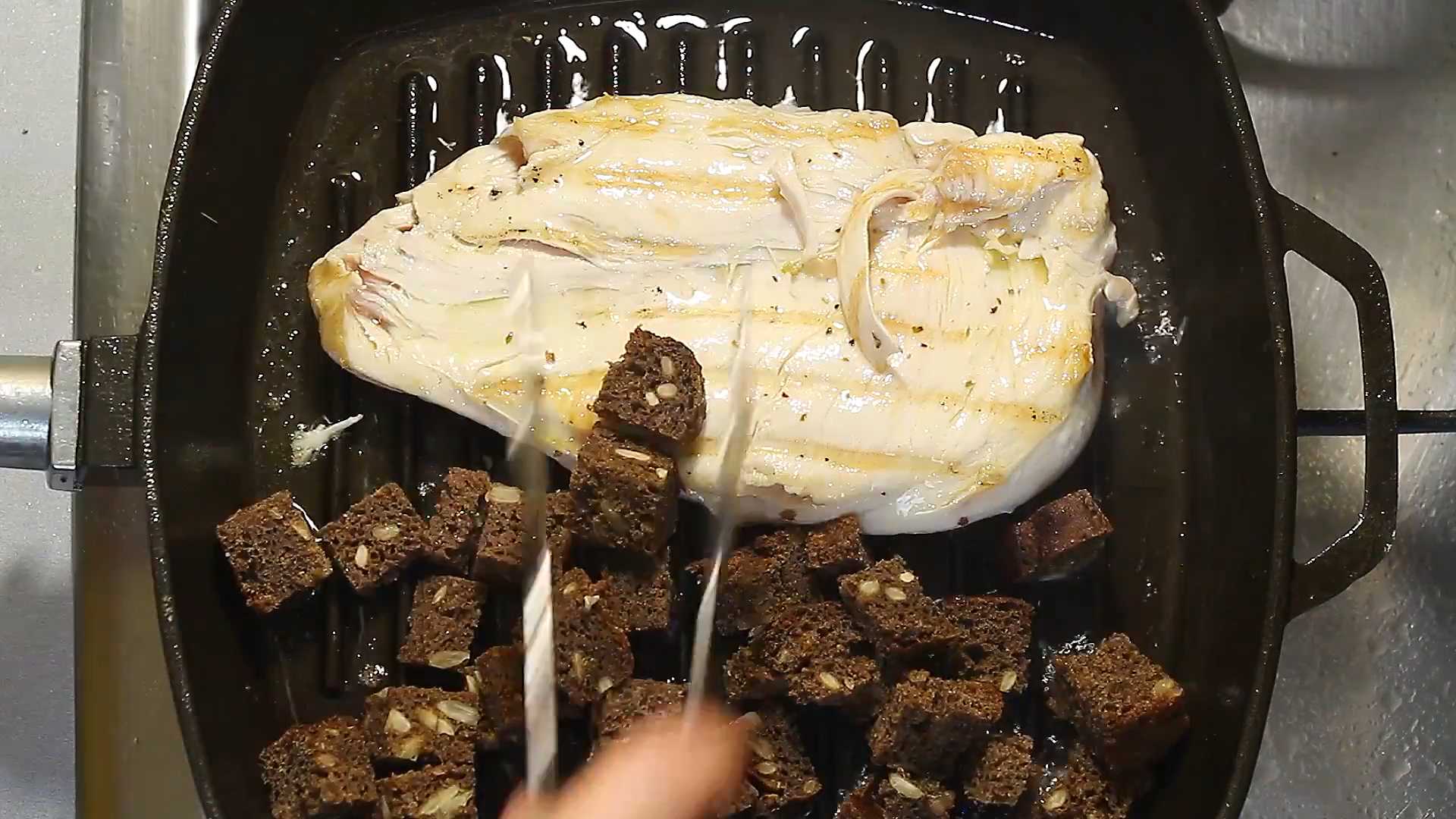 Греческий салат Цезарь-Шаг 12