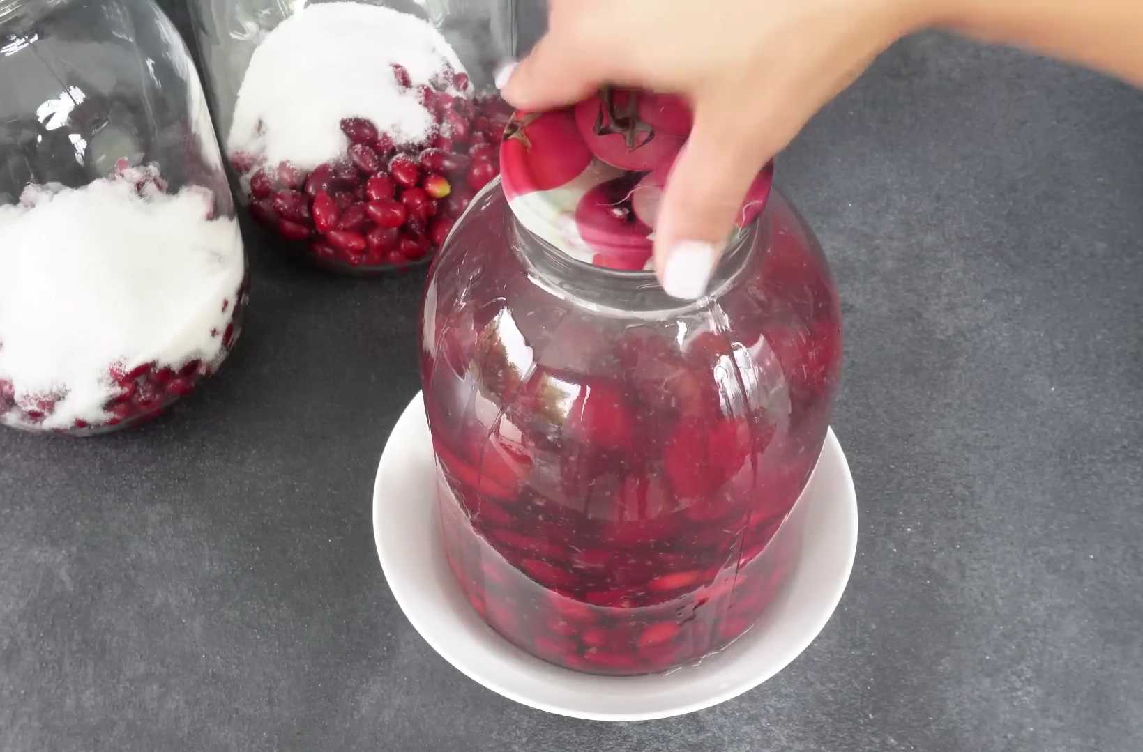 Компот из кизила на зиму-Шаг 3