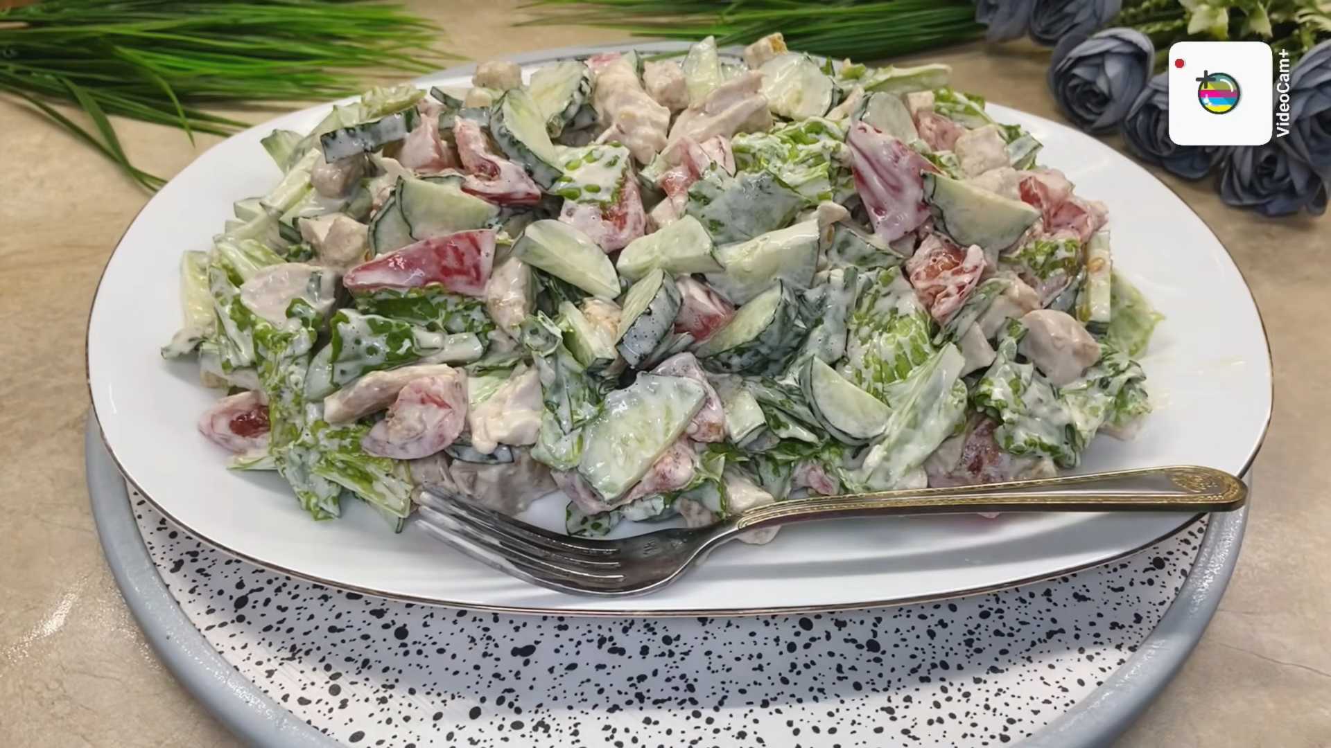Салат Цезарь с огурцами-Шаг 9
