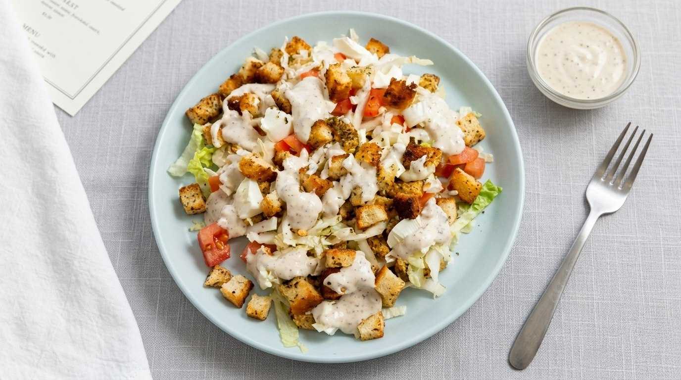 Салат Цезарь с курицей и сыром фета-Шаг 8