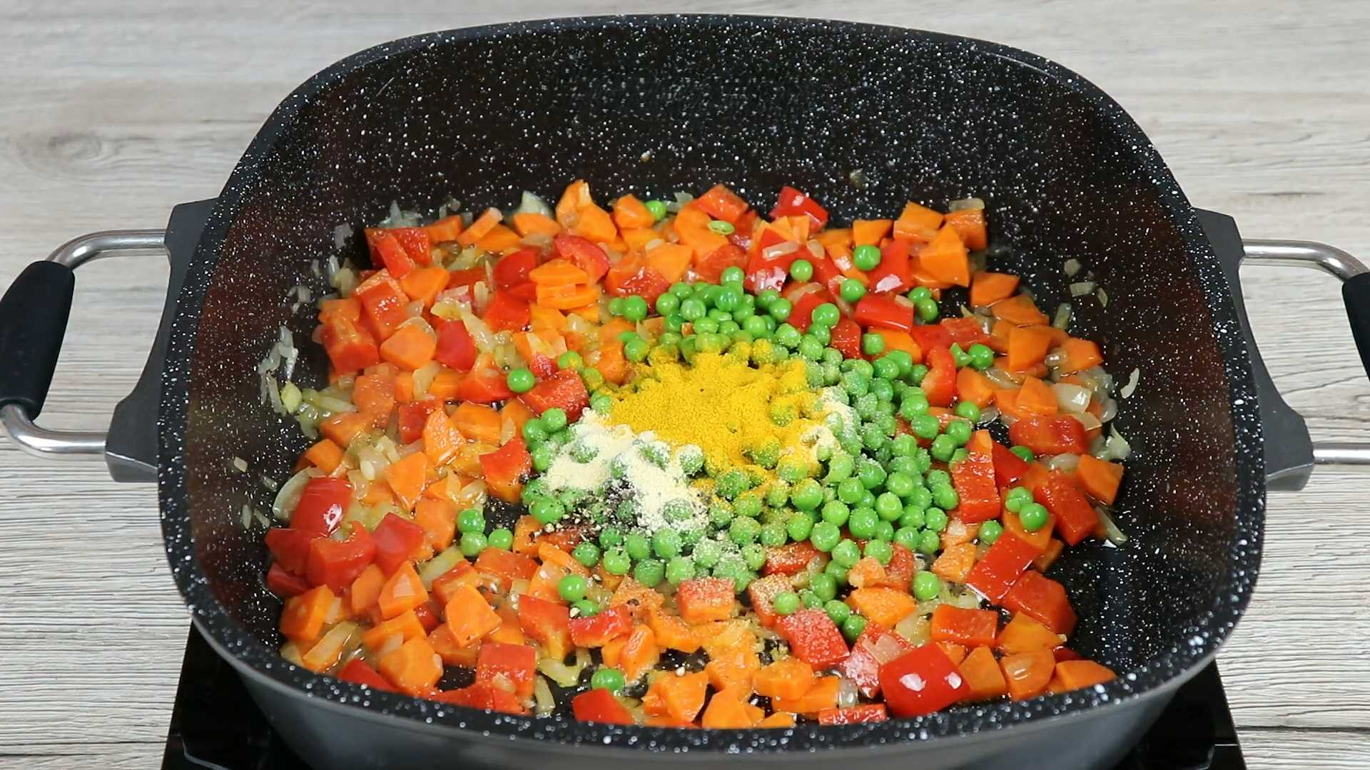 Рис с креветками и овощами-Шаг 8
